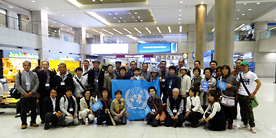 『Friends of the UN Post Disaster Management in Korea』ツアー集合写真